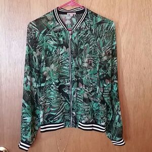 Juicy Couture Sheer Zip Up sz Large